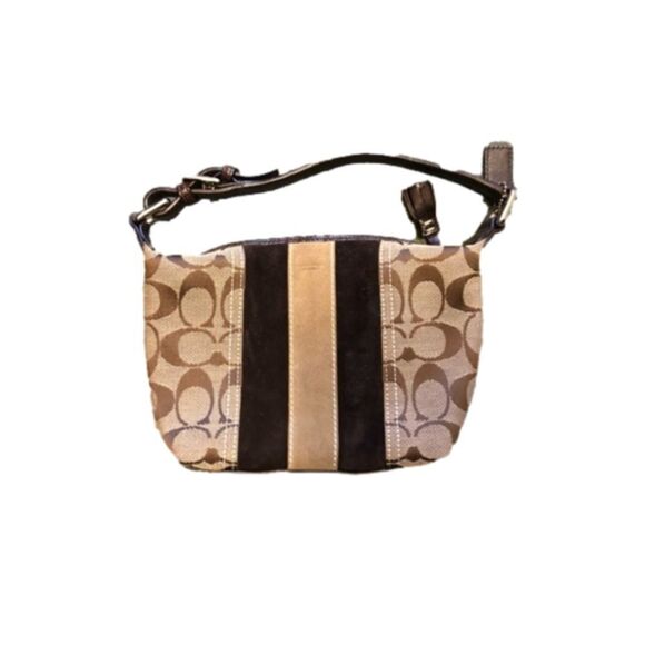 COACH handbag brown and tan mini size - Picture 1 of 2